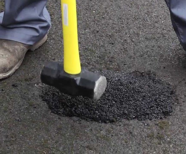 How to repair potholes, utility cuts and damaged asphalt the easy way